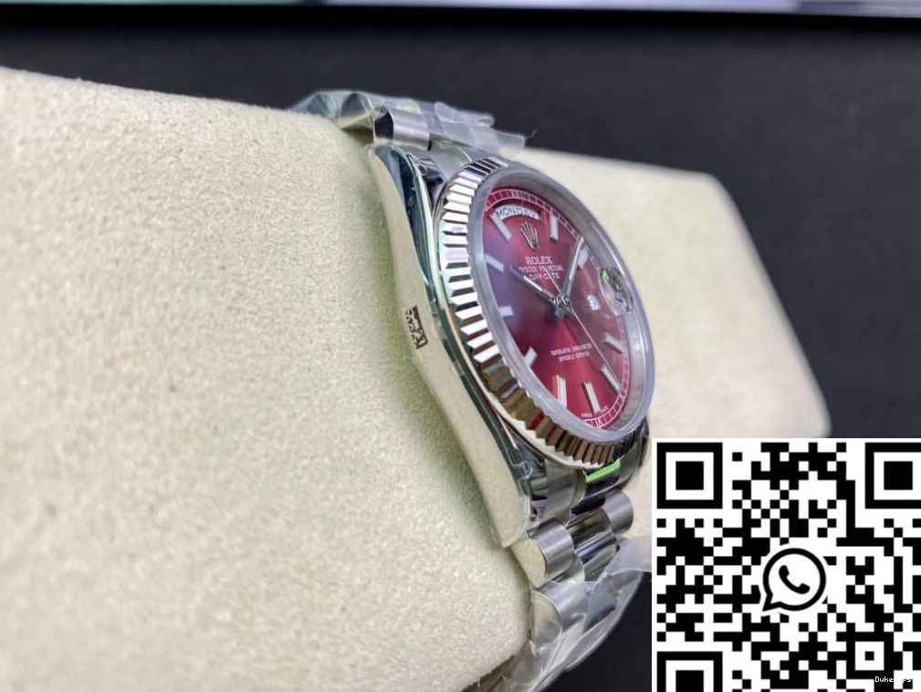 White Factory EW Date Day Rolex 18k Gold 118239 0313